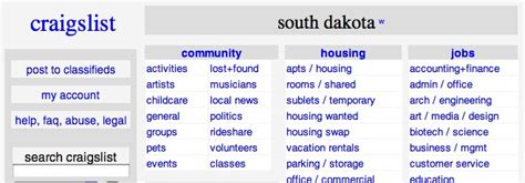 craigslist of sioux falls